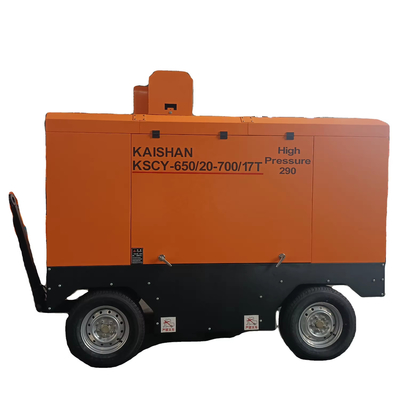 KSCY-650/20-700/17 18m3/Min 650CFM 20bar 17bar vis à gaz rotatif portable Compresseur d'air Compresseur à vis