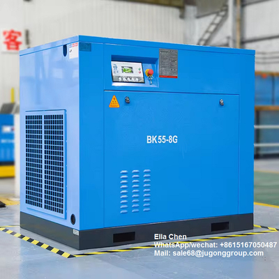 Compresseur d'air électrique de 55 kW 100 ch 10m3/min 8 bar Compresseur de gaz rotatif BK55-8G